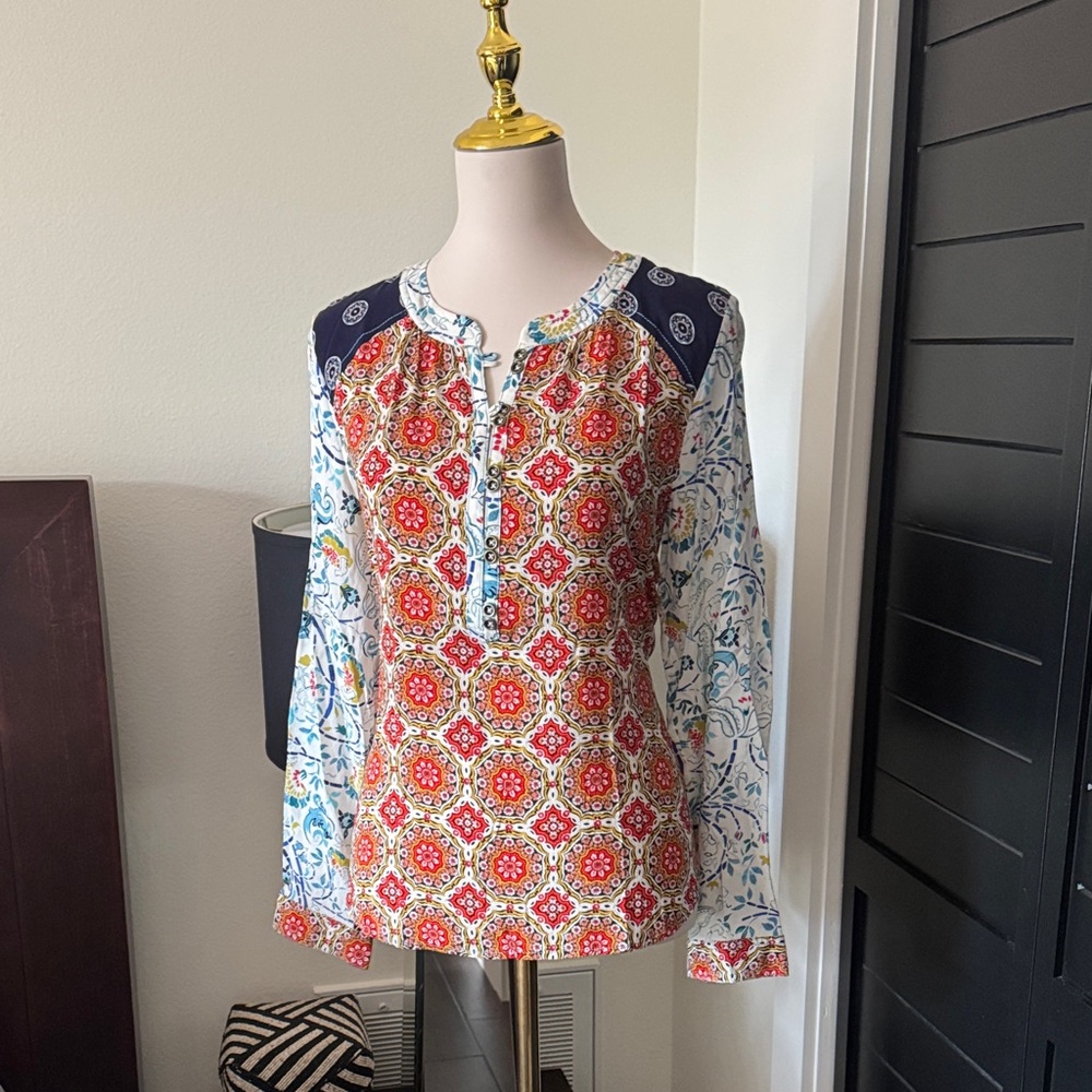 Anthropologie Maeve Multicolor Floral Blouse